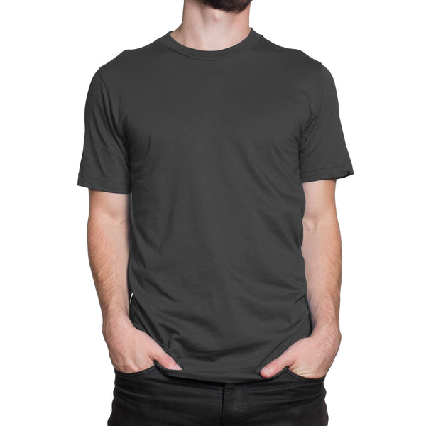 Stone Grey Half Sleeve T-Shirt for Men