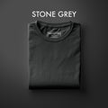 Stone Grey Half Sleeve T-Shirt for Men