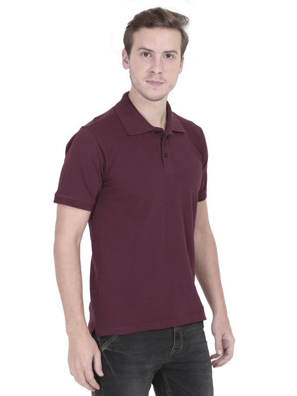 Burgundy Polo T-Shirt for Men