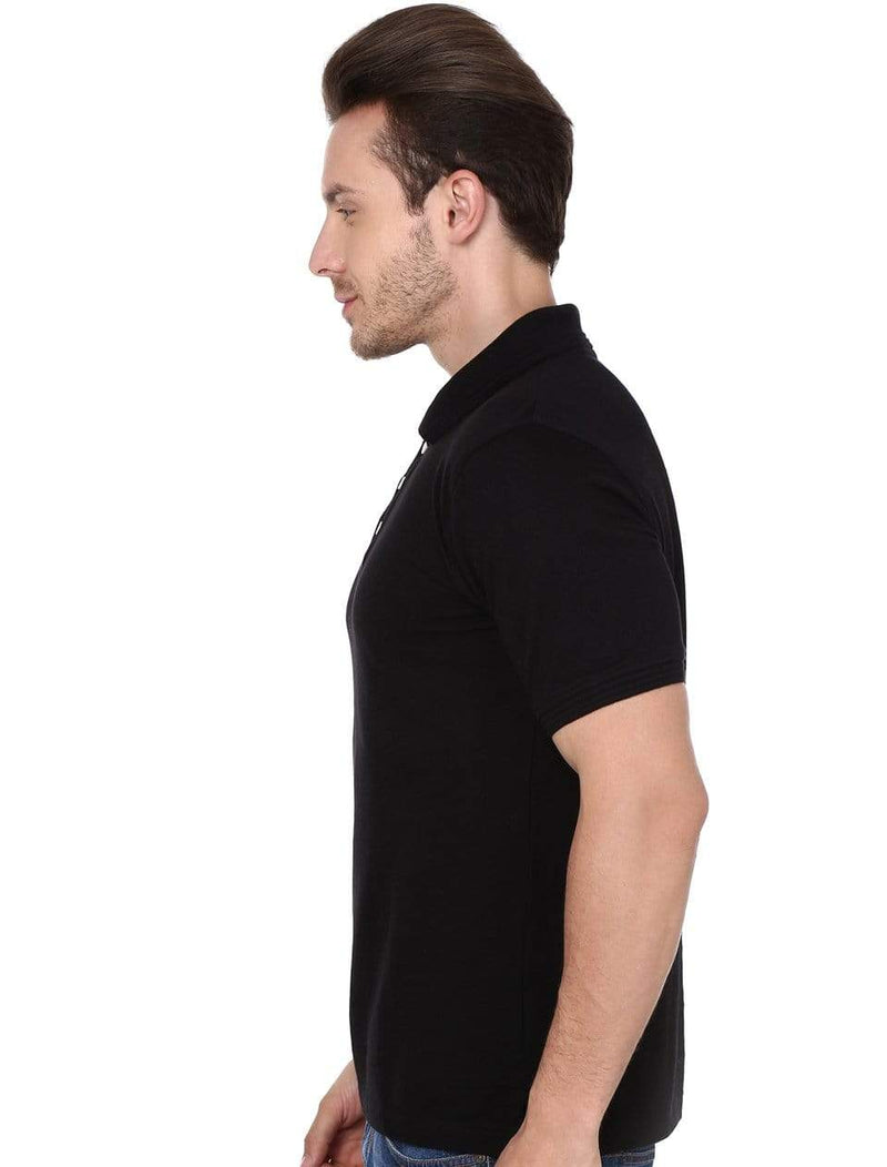 polo Men's Polo T-shirt Black wolfattire