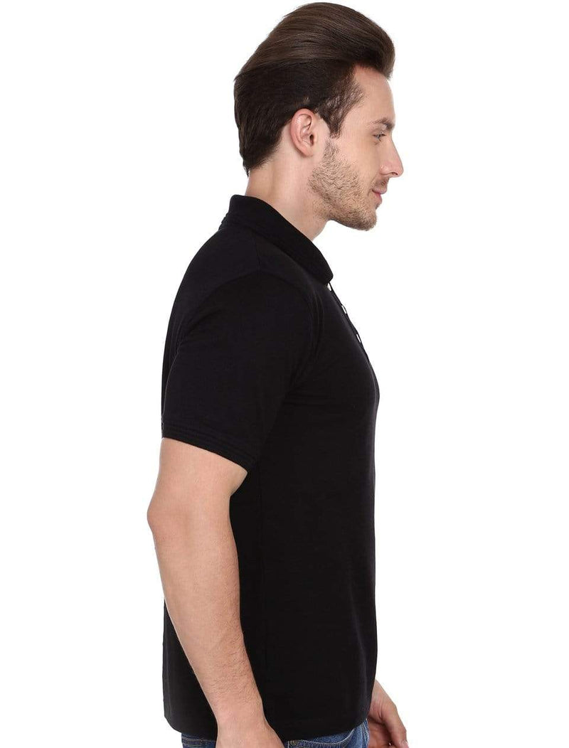 polo Men's Polo T-shirt Black wolfattire