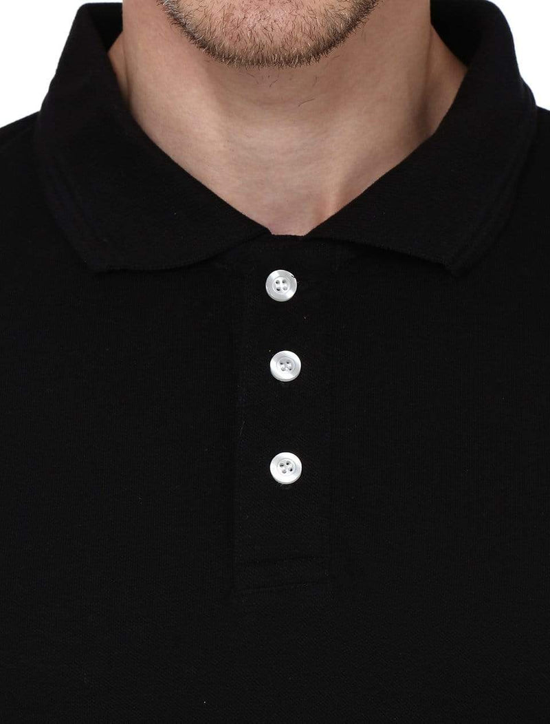 polo Men's Polo T-shirt Black wolfattire