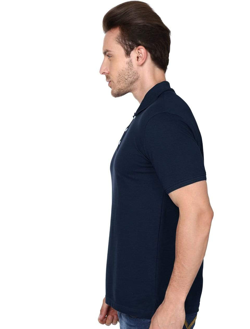 polo Men's Polo T-shirt Navy Blue wolfattire