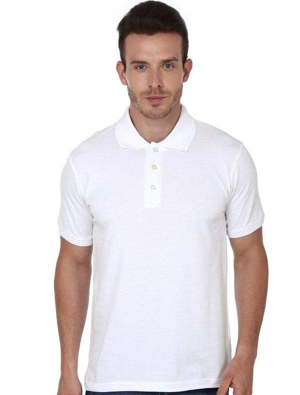 polo Men's Polo T-shirt White wolfattire