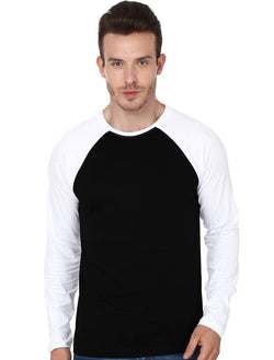 RAGLAN Men's Raglan Black and White wolfattire