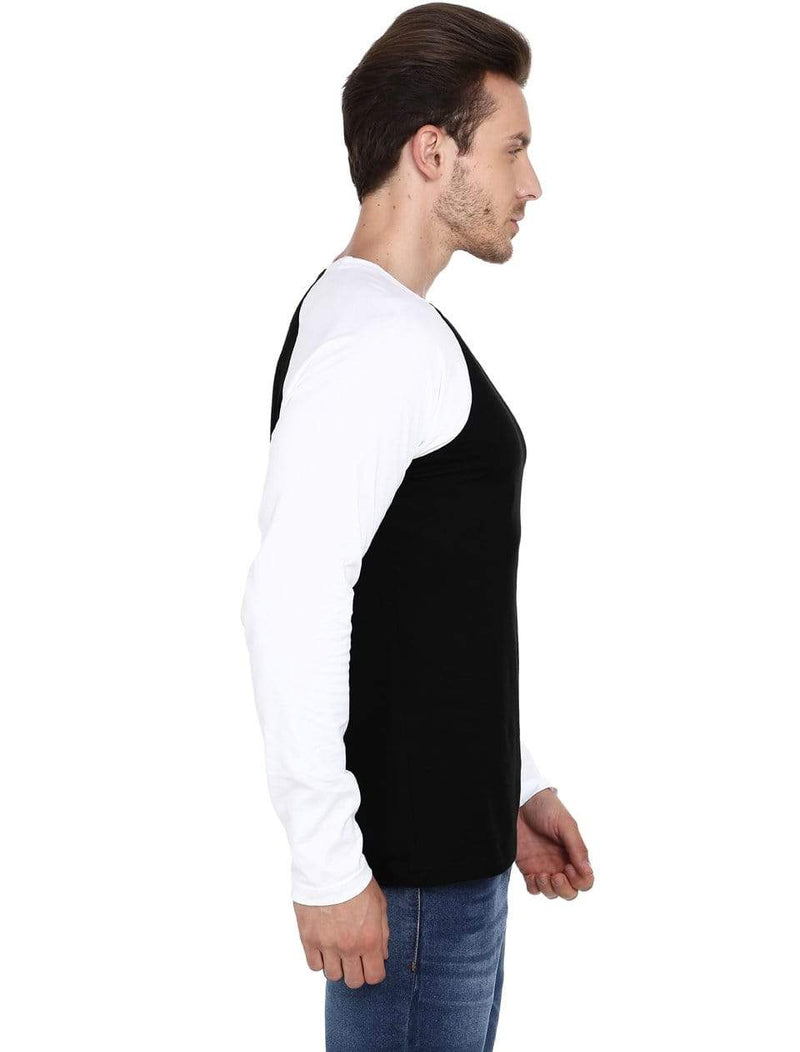 RAGLAN Men's Raglan Black and White wolfattire