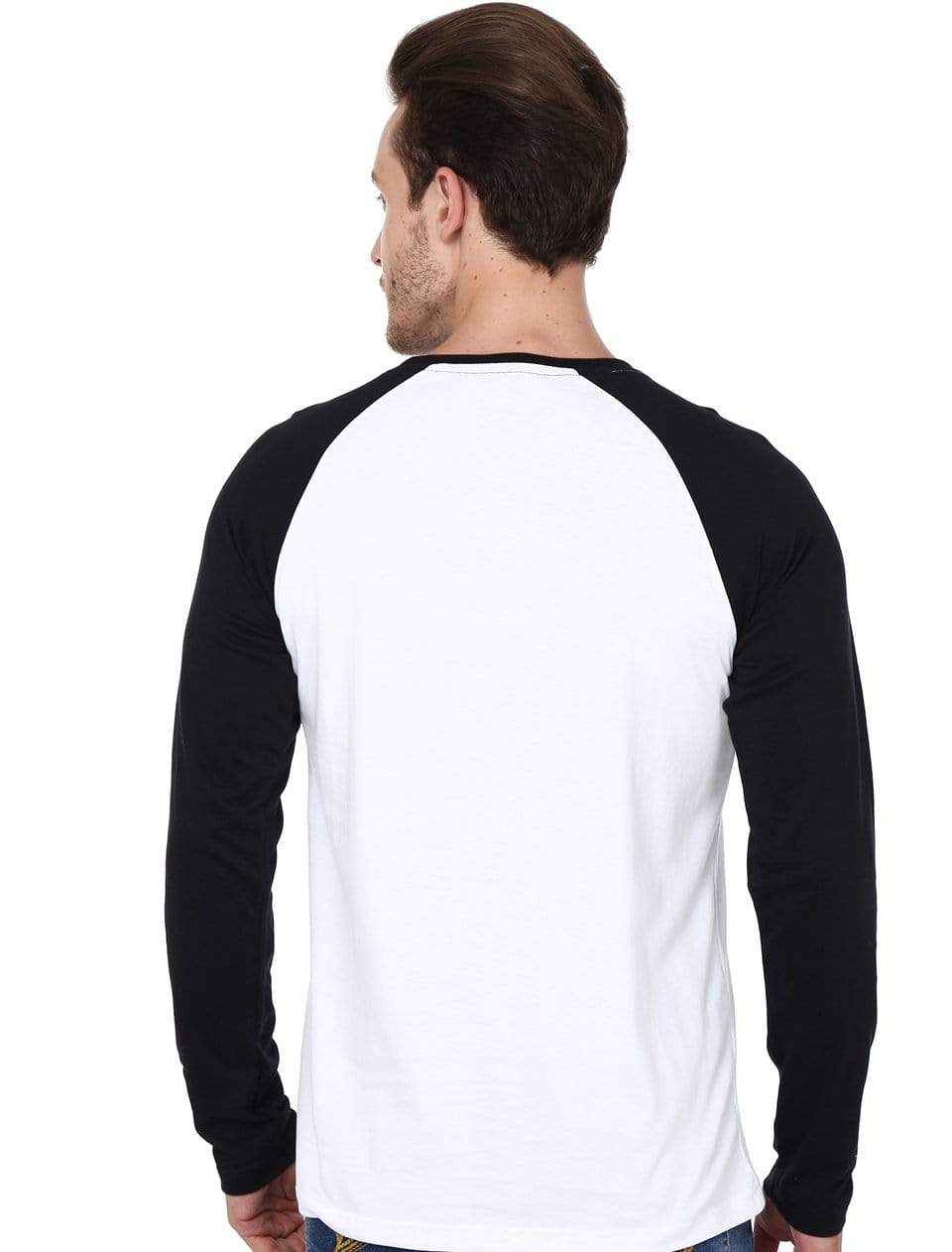 RAGLAN Men's Raglan White and Black wolfattire