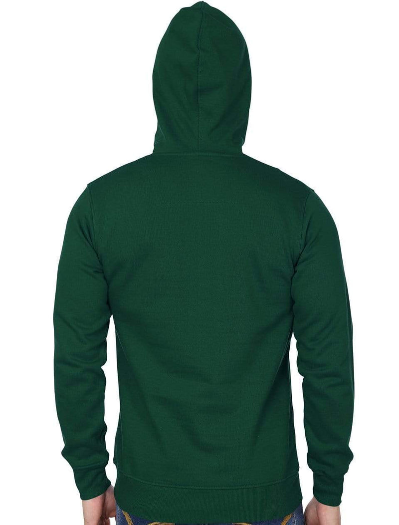 Hooded Sweatshirt Men's Regular Fit Hooded Sweatshirt - Olive Green wolfattire