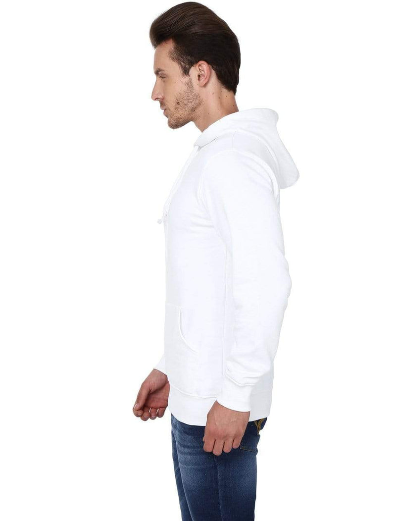 Hooded Sweatshirt Men's Regular Fit Hooded Sweatshirt - White wolfattire