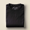 t-shirt Men's Round Neck Plain T-Shirt Black (Regular Fit) wolfattire