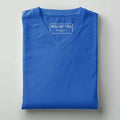 t-shirt Men's V-neck plain T-shirt Blue (Regular Fit) wolfattire
