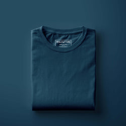 Midnight Blue Half Sleeve T-Shirt for Men