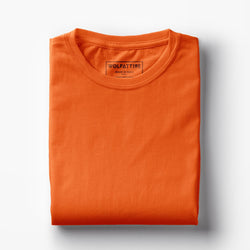 Orange Half Sleeve T-Shirt for Men